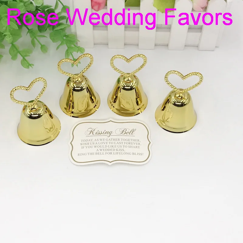 30 шт./лот)+ целующийся колокольчик серебряный/золотой колокольчик место держатель для карт/фото держатель свадебный стол украшения сувениры