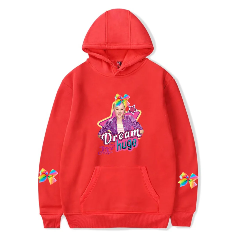 JoJo Siwa/толстовки с капюшоном; толстовка с длинными рукавами; От 4 до 12 лет пальто; сезон осень-зима; детская верхняя одежда для мальчиков и девочек; пальто для костюмированной вечеринки; подарки для детей - Цвет: D