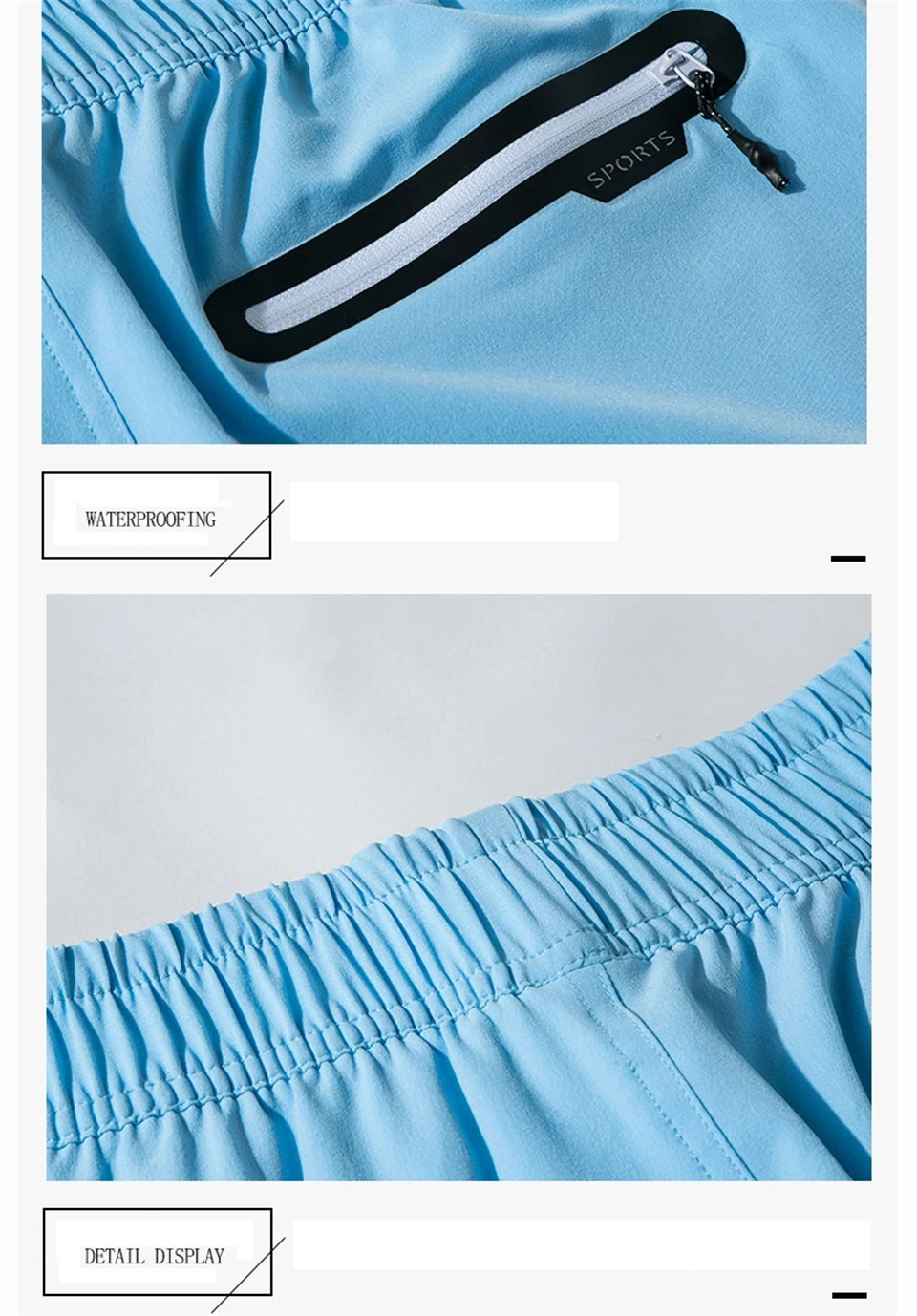 secagem rápida drawstring praia shorts impressão