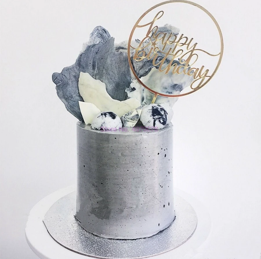  500pcs 케이크 토퍼 카드 생일 참신 아크릴 파티 장식 사랑 베이킹 케이크 공예 용품