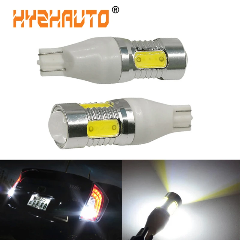 HYZHAUTO 2 шт. T15 W16W светодиодсветодиодный лампы заднего хода COB 7 5 Вт