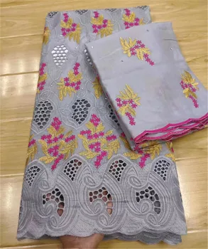 

7yards nigerian lace fabric 2020 high quality lace 100%cotton swiss lace fabric dubai fabric swiss voile Lace in switzerland