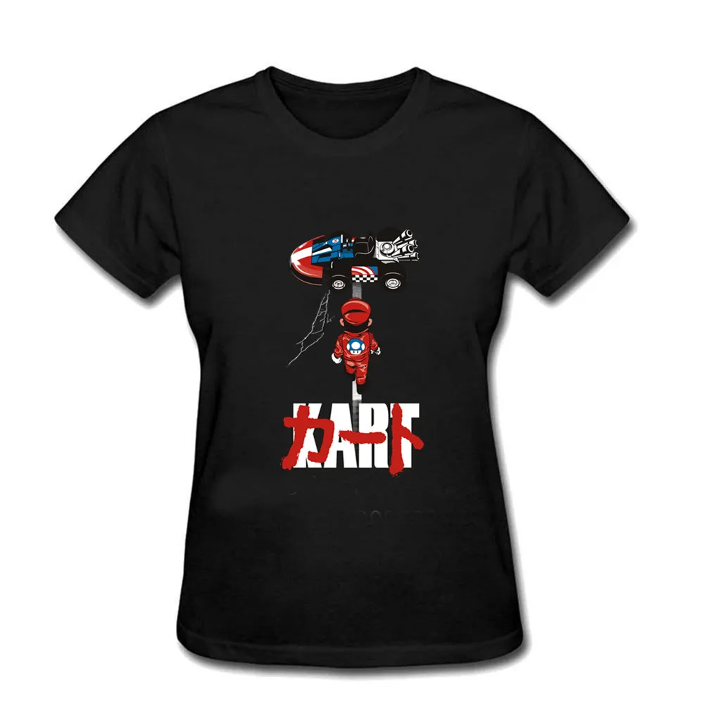 Женская футболка белая Спортивная модная хип хоп 100% хлопок с принтом Супер Марио