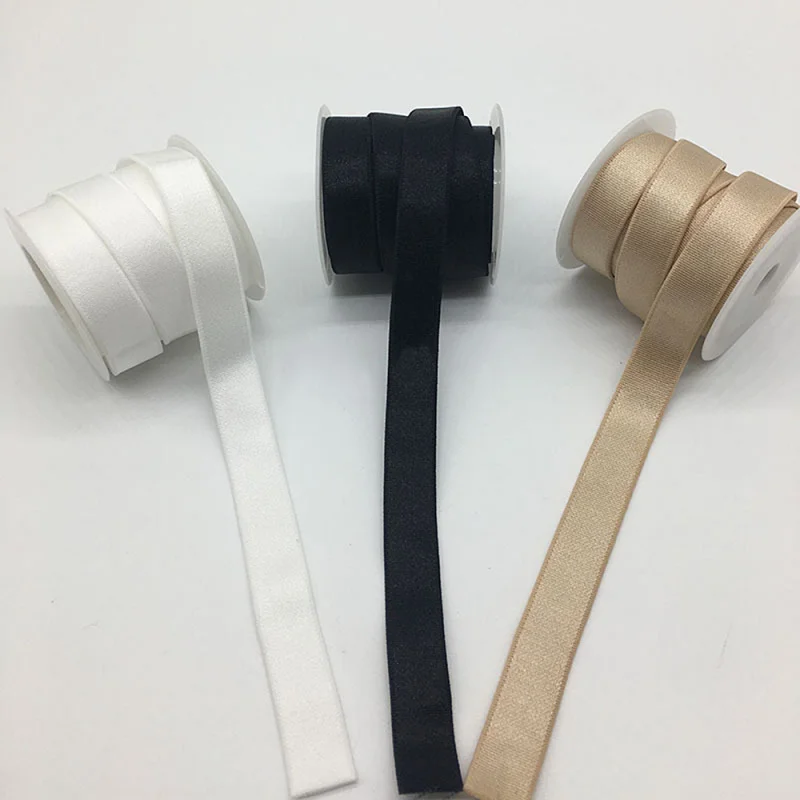 

1cm 1.5cm 1.8cm 5Yard Nylon Stretch Elastic Band Shiny Shoulder Strap For Sewing Craft Women Underwear Bra Accessories Material