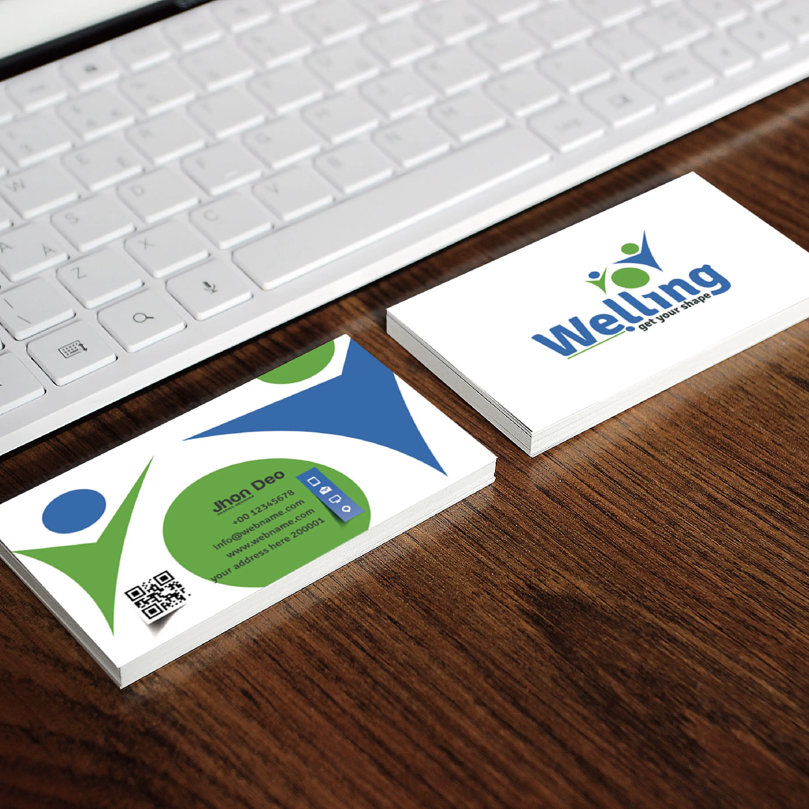 

Free design and customization of high-end business cards with double-sided printing