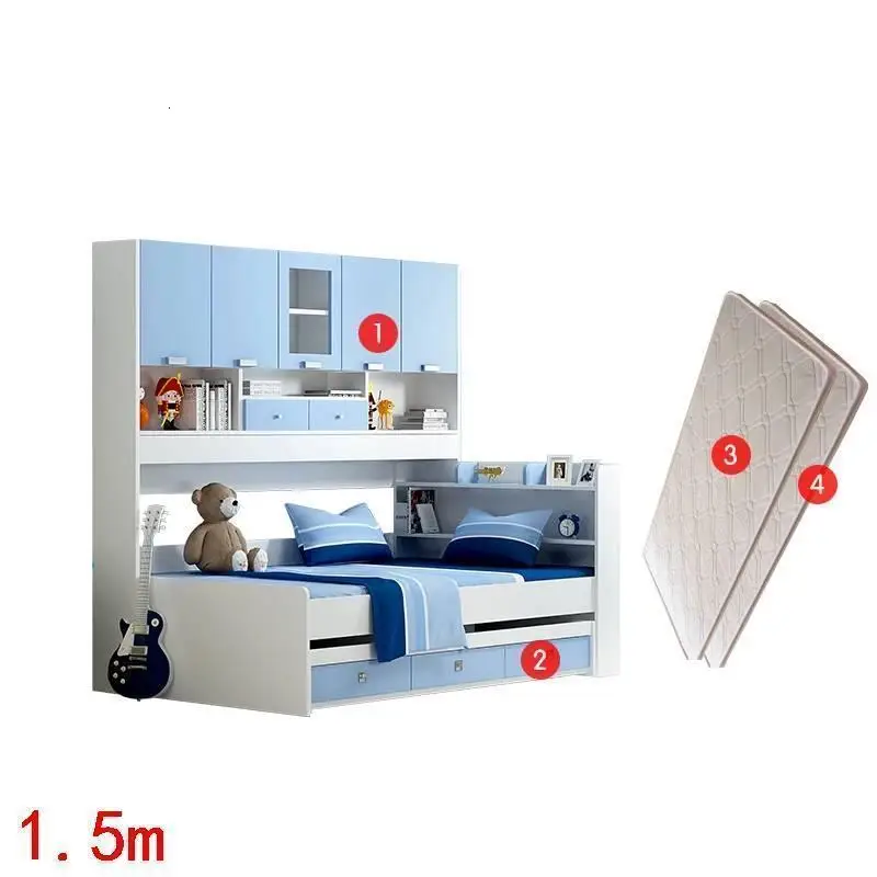 Number 7 Letto Yatak Odasi Moblin Hochbett детское гнездо ранца мебель для спальни Cama Infantil Muebles De Dormitorio деревянная детская кровать - Цвет: Number 7