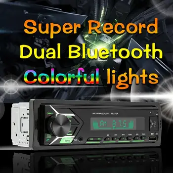 

12V 1DIN Bluetooth Car Mp3 Player Auto Stereo USB/TF Card/Aux-in/FM Radio Receiver With Remote Control Auto Accessories