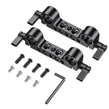 

15mm Double Aperture Rail Connector Camera Tube Clip Film Outdoor Photography Equipment