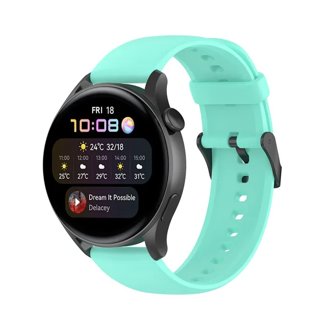 20mm 22mm Silicone watch strap For Samsung Gear S3/Active2/Huawei GT2 /Amazfit bip/Fossil Q/POLAR ignite Vantage M2 wristband xyst-shuiya