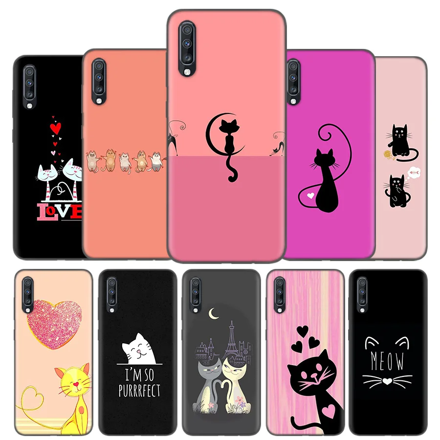 

Silicone Case Cover For Samsung Galaxy A50 A80 A70 A40 A30 A20 A20e A10 A9 A8 A7 A6 Note 8 9 10 Plus 2018 5G Best Cat Mom Ever