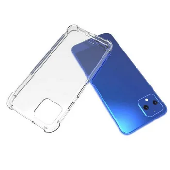 

50pcs/lot Clear Case For Google Pixel 4 Thick Anti-Shock Armor Transparent TPU Cover For Google Pixel 4 XL