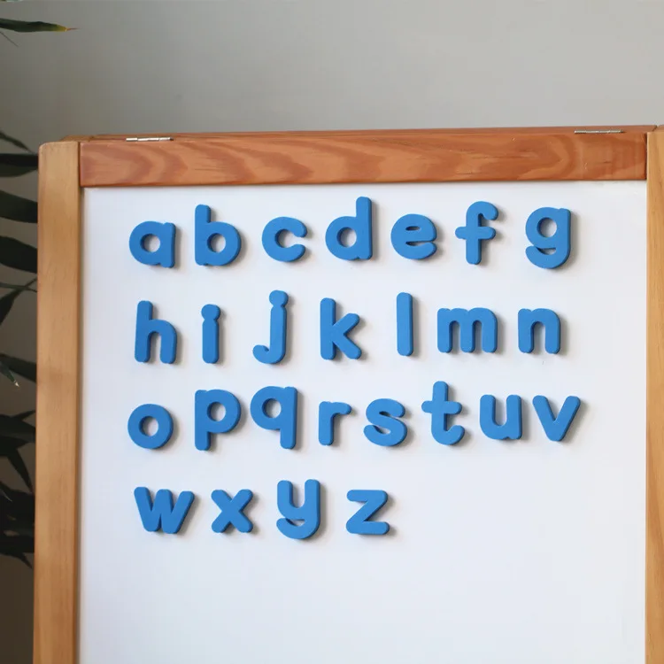 high quality 26 pcs Lowercase letter EVA fridge magnet stickers catoon Children's early education refrigerator magnet