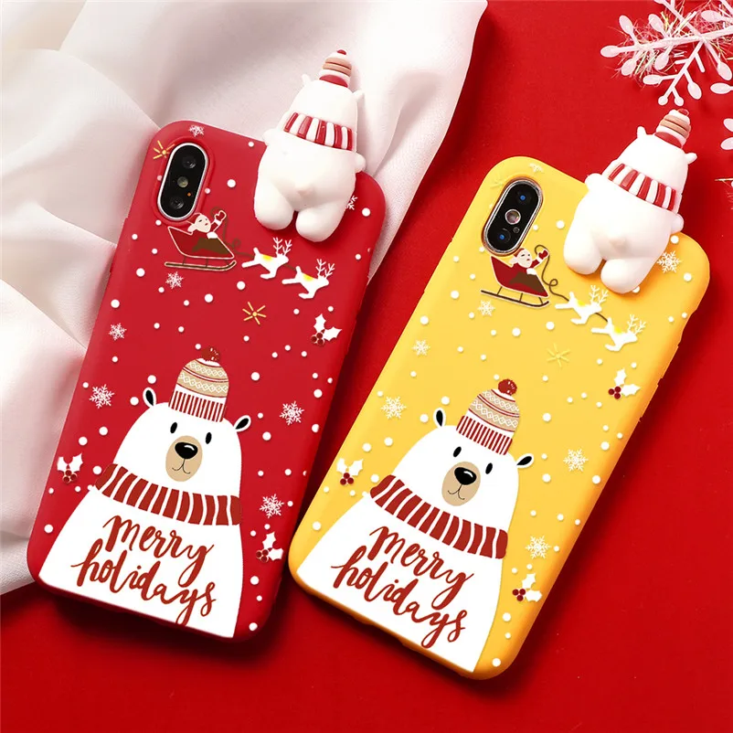 Мультяшный Рождественский олень задний чехол для OPPO F5 Животные Мягкий чехол для Oneplus 5T 6T 7 милый подарок куклы для One Plus 7 чехол для телефона