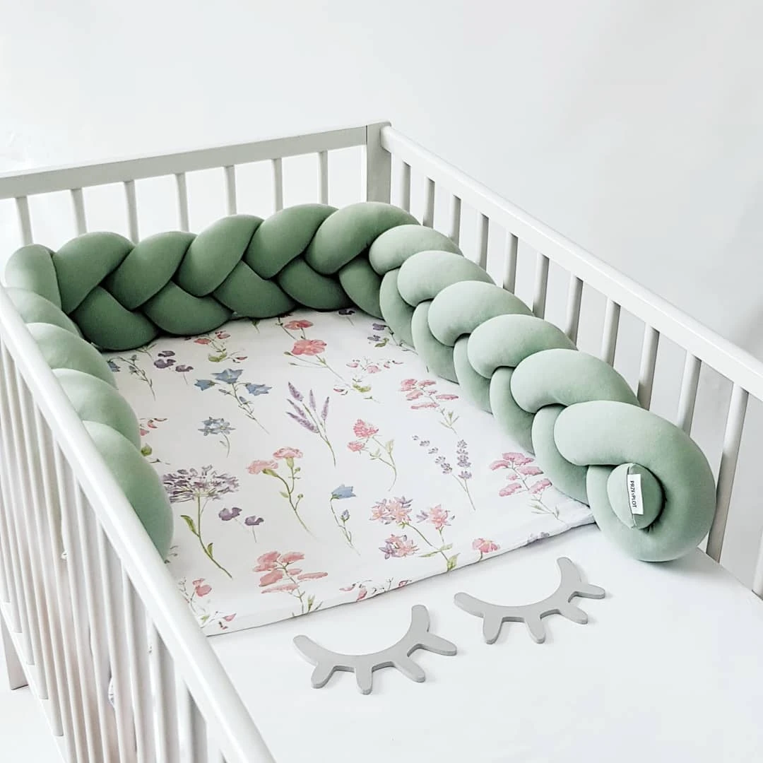 Verwisselbaar Sandy Tandheelkundig 1M Baby Bumper Kussen Kussen Bumpers In De Wieg Baby Bed Bescherming Tour  De Lit Bebe Tresse Chichonera Cuna|Bumpers| - AliExpress