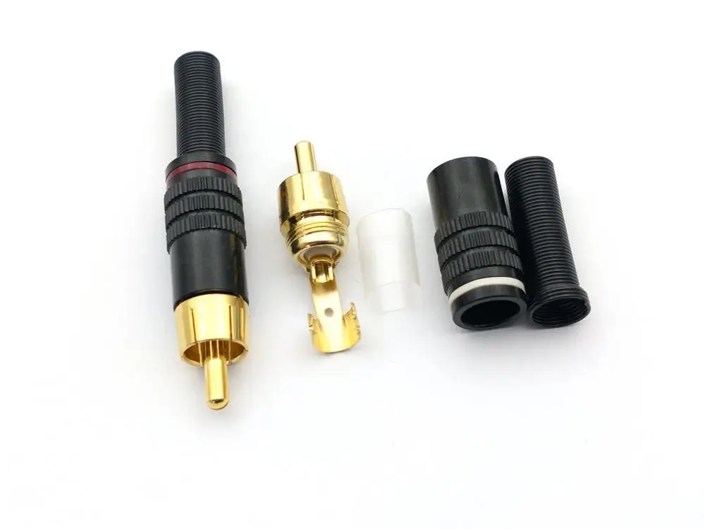 40 шт./100 шт. медный RCA разъем аудио металлический пружинный адаптер|adapter connector|adapter