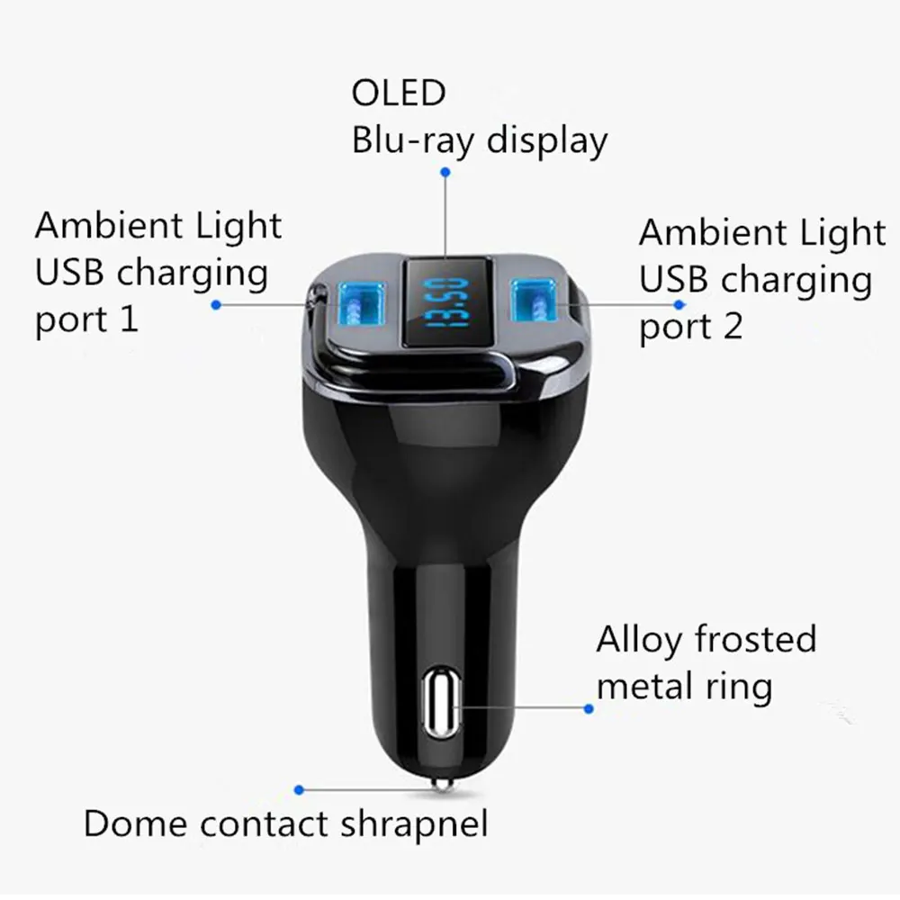  Vehemo 12-24V Lade Adapter USB Ladegerät Voltmeter GPS für LED Auto Ladegerät Protable Navigator In