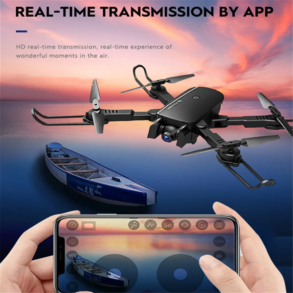 WI-FI FPV 4K двойной Камера отношение провести оптического потока Positiong квадрокоптер с дистанционным управлением Drone selfie drone RC Дроны с Камера HD квадрокоптер