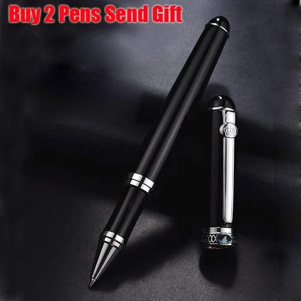 D2 Roller Pen Новое поступление, брендовая металлическая шариковая ручка Duke, лучшее качество, деловая ручка для письма, подарочная ручка, купить 2 ручки, отправить подарок - Цвет: D2 Roller Pen