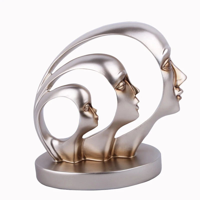 

Креативная модель на пол-лица, изделия из смолы ручной работы, украшение на половину лица, декор для гостиной, ТВ, кабинета, высококачественные подарки