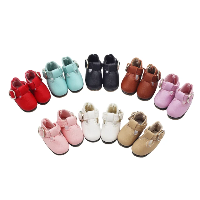 1Pair doll shoes For 1/6 30cm Blyth Doll differents color Cute Sandals As Fit 1/8 BJD Doll Clothes Accessories toys 3