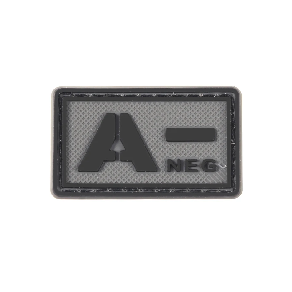 15 Пластырь типа крови A+ B+ AB+ O+ Положительный A B AB O+ POS A-B-AB-O-NEG-отрицательный ПВХ значок боевой дух тактический военный крюк патч - Цвет: 15