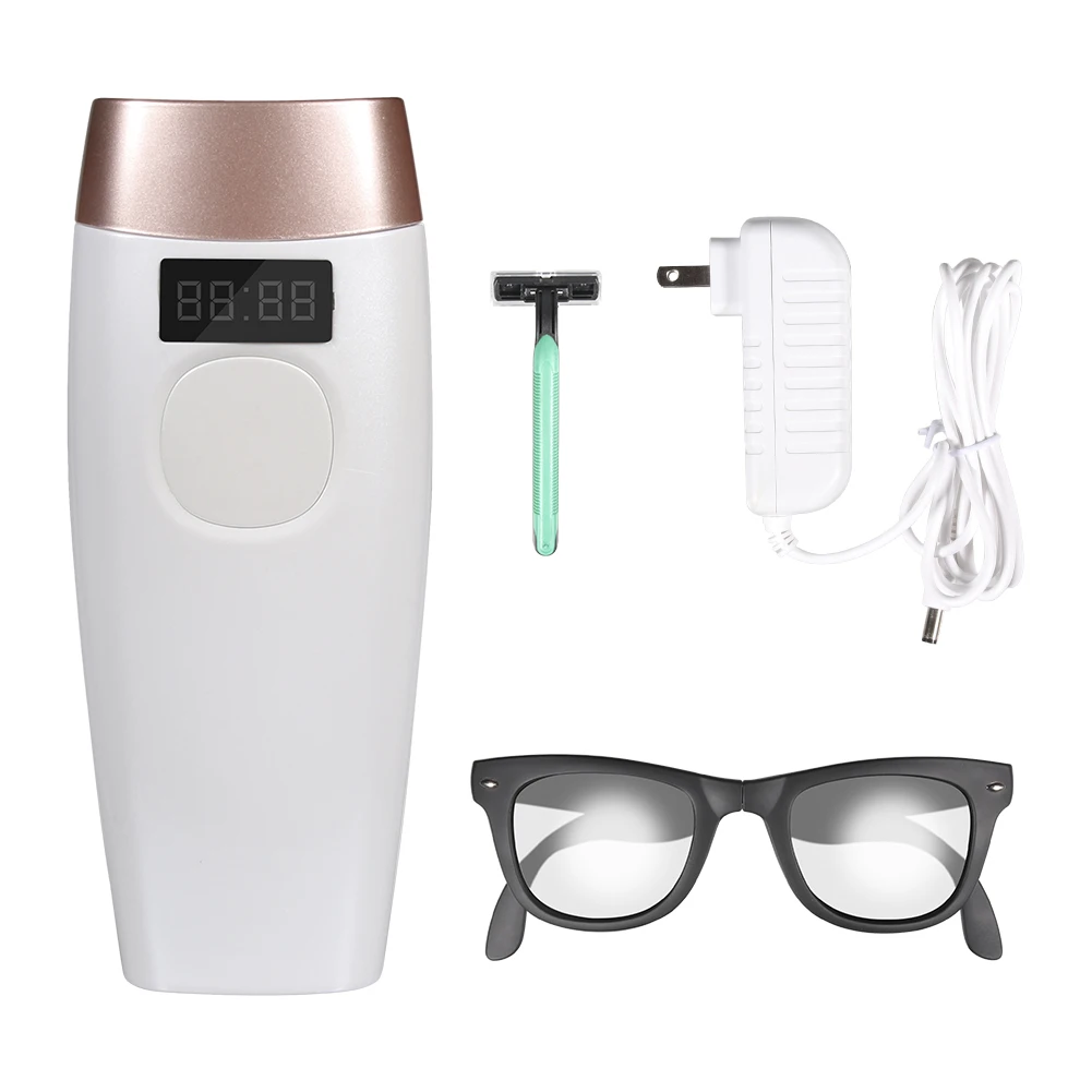 Rose Gold IPL система удаления волос для женщин, перманентное безболезненное обновление до 500000 вспышек, для бритья тела, IPL эпилятор, перманентное удаление волос - Цвет: Rose Gold