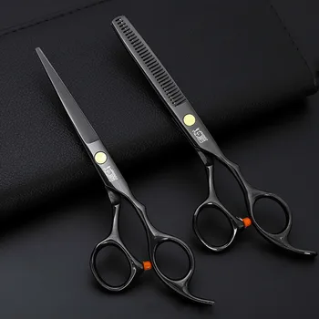 Preise 6 Zoll Schneiden Verdünnung Styling Werkzeug Haar Schere Edelstahl Salon Friseur Scheren Regelmäßige Flache Zähne Klingen Salon