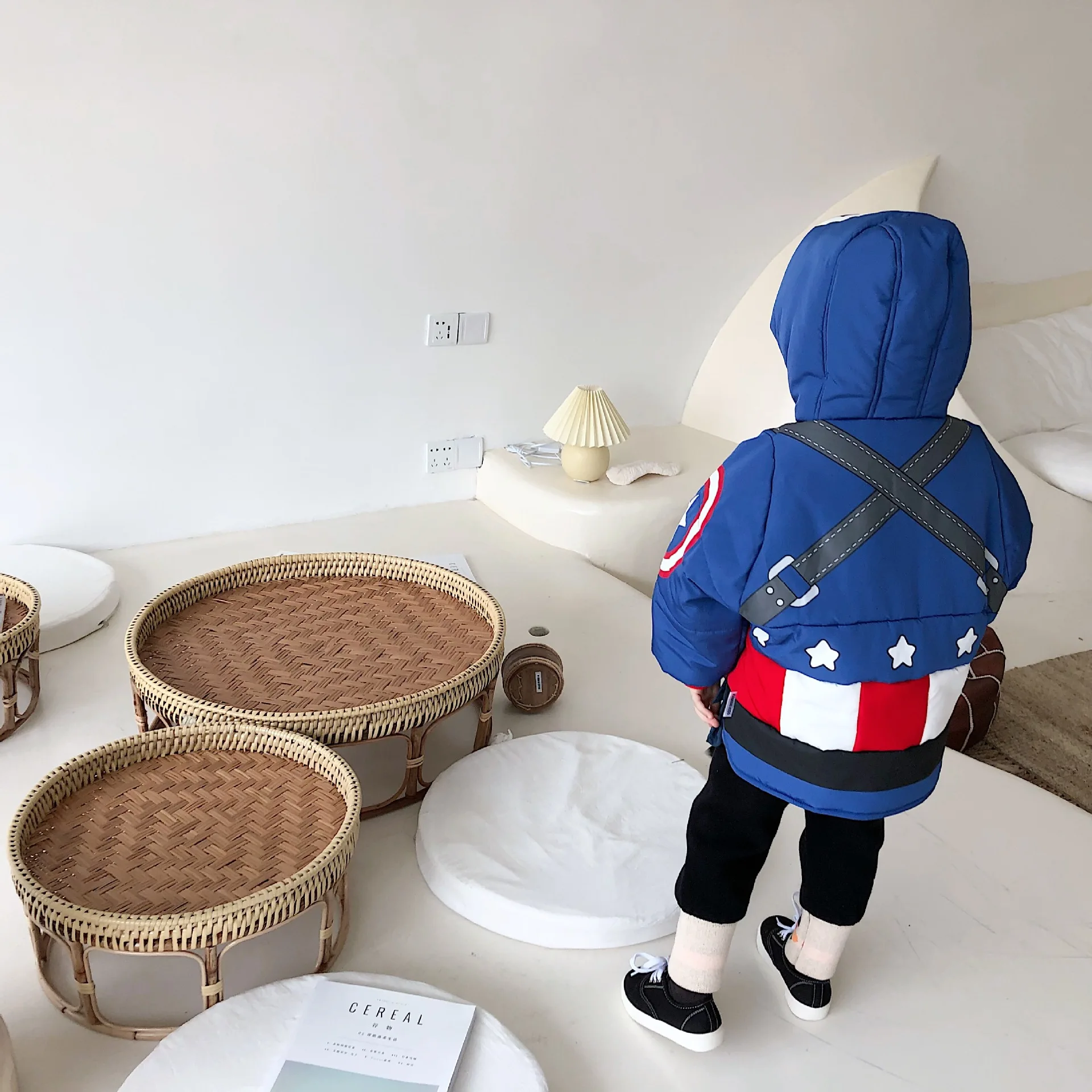 Tonytaobaby/Новинка зимы; детский пуловер с рисунком для мальчиков и девочек; куртка с хлопковой подкладкой для мальчиков