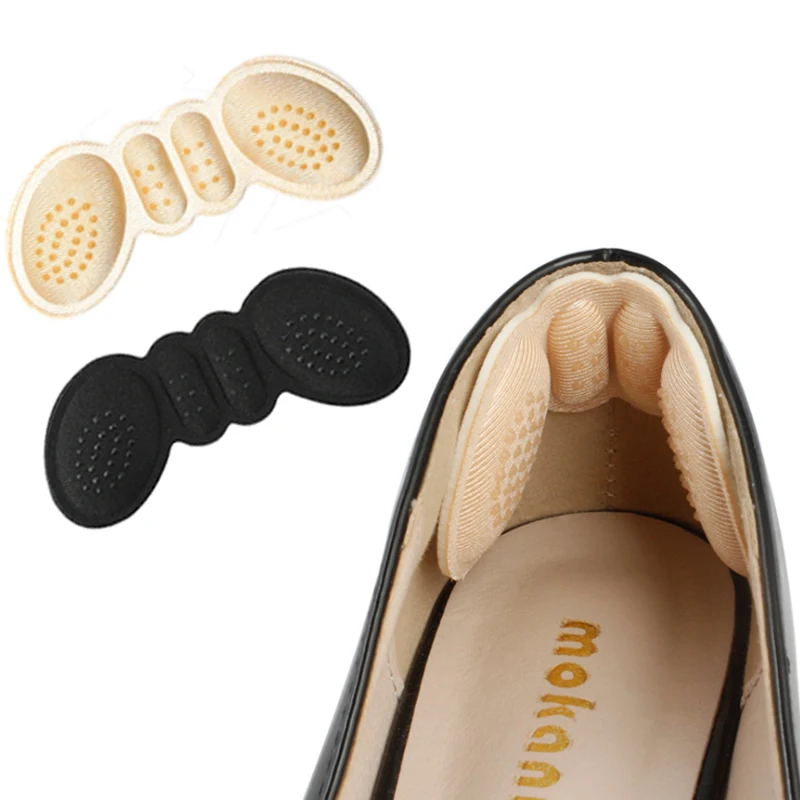 Shoe Insoles Heel Protector Pads Shoe Heel Pads for Women High Heel Shoes Insert Insole Adhesive Liner Grip Heels Protector Sticker Foot Pain Care Cushion