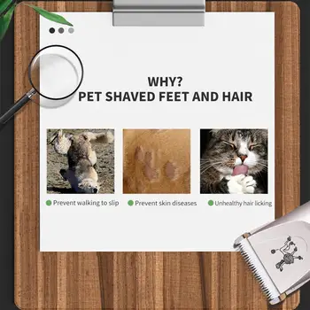 

Dog Hair Clipper Pet Hair Trimmer USB Charging White Cat Pets Trim Pet Shaver Fast Stainless Steel
