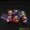 Bescon New Moonstone Dice Valor Stone, Polyhedral Dice Set of 7 6