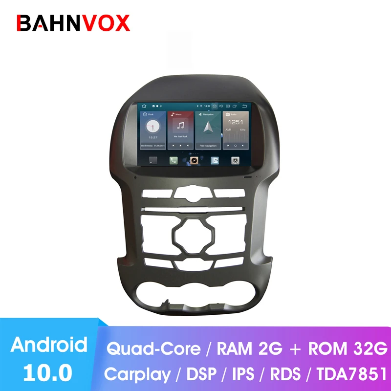 Автомобильный dvd-плеер RAM2G магнитола 9 дюймов на android 10 0 с gps для ford ranger 2011 2015 F250