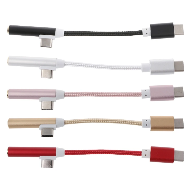2 In 1 Type C To 3 5mm for Jack Headphone Audio USB C Charging Port 1