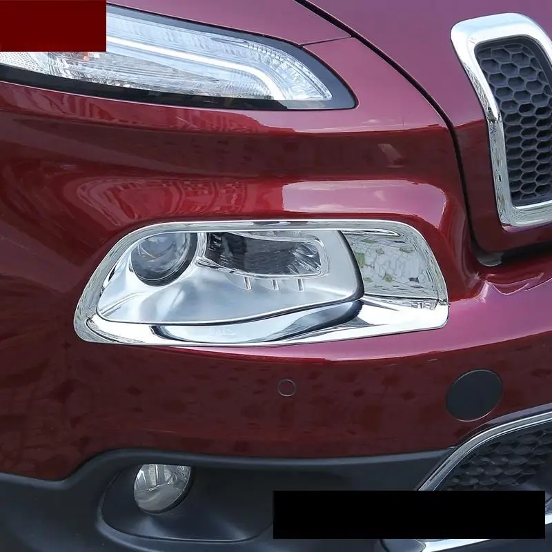 Автомобильная решетка, наружная Автомобильная хромированная автомобиль, модифицированные аксессуары, защитные детали, наклейки, полосы 19 для JEEP Cherokee - Цвет: Version D