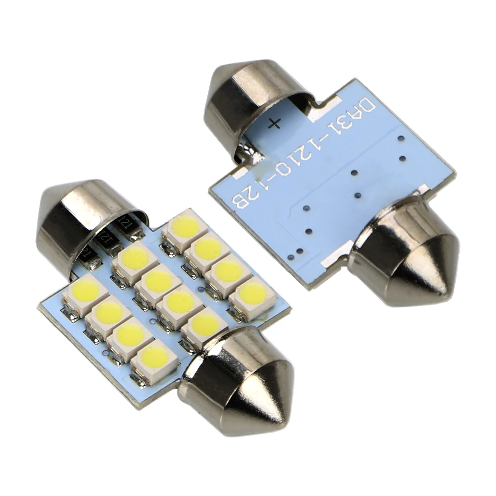 FORAUTO 13 шт. 31 мм 12smd T10 1206 8smd T10 5050 5smd маркер светильник номерного знака лампы светодиодный Габаритные фонари для автомобиля Чтение купольная лампа