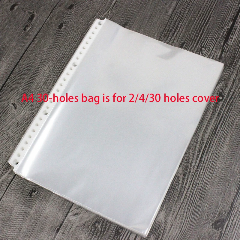 A5 B5 A4 30 11 20 26 Holes Rings Plastic Pockets 100sheets And Paper Refills
