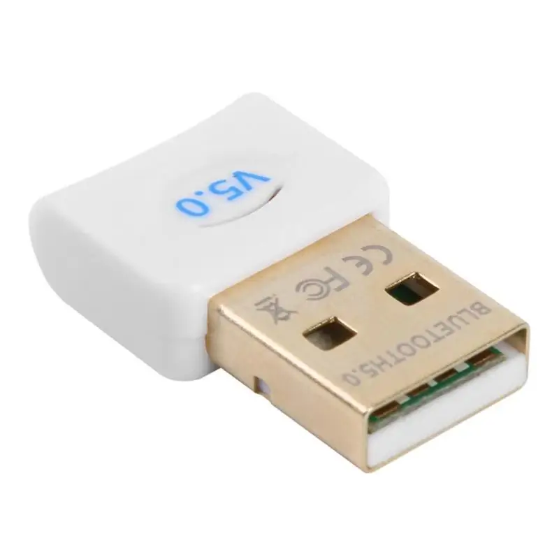 USB Bluetooth 5,0 адаптер ключа с CD встроенным драйвером для устройств Bluetooth, применимых к Windows 7/8/10/Vista/XP Mac OS X