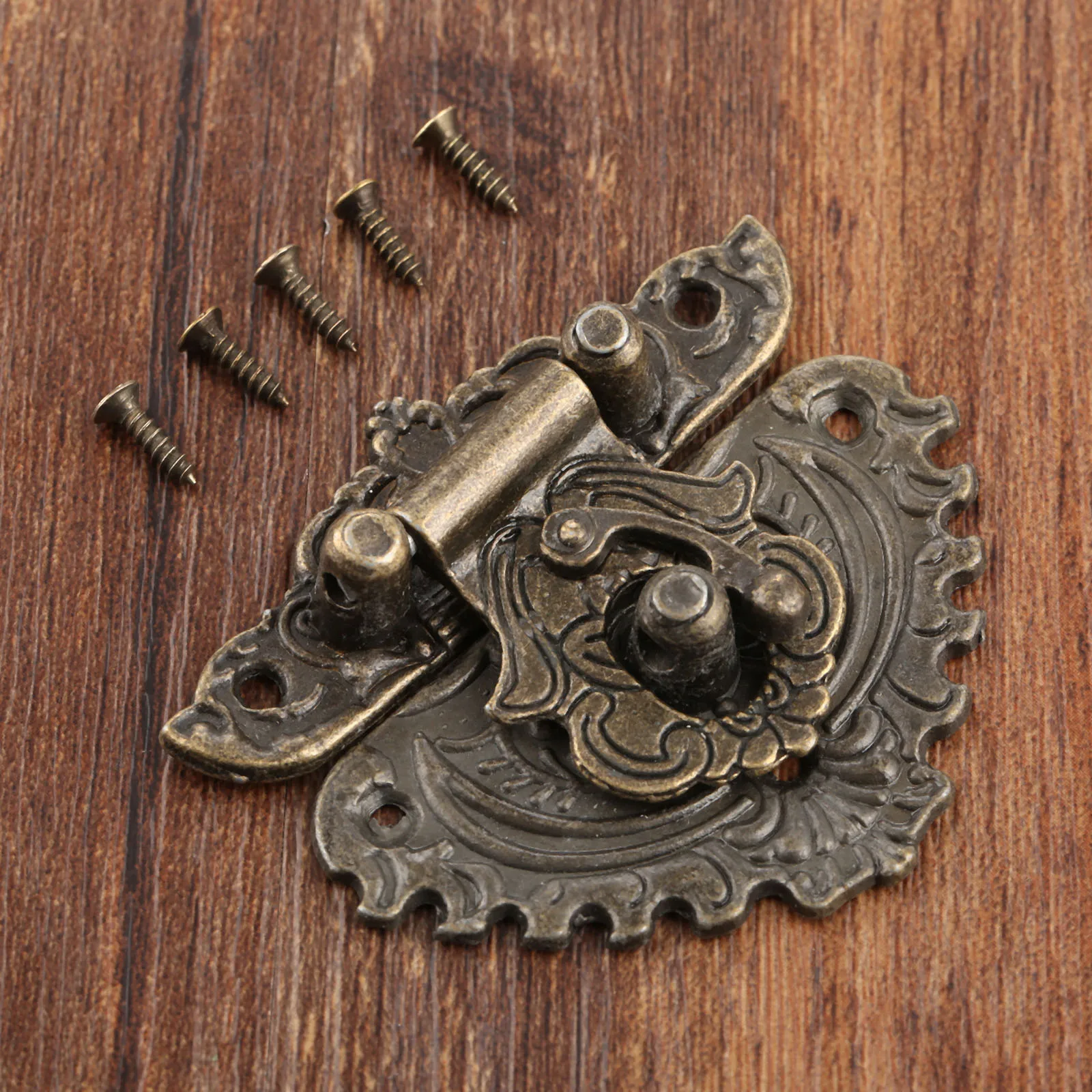 1 шт., антикварные защелки, защелки из цинкового сплава, застежка, маленький замок, 50*56 м, деревянная шкатулка для украшений, чемодан, мебельная фурнитура