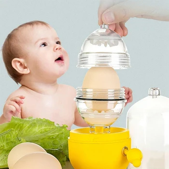 

Hand Powered Golden Eggs Maker Kitchen Tool Shaker Silicone Yolk Mixer Scrambler Eggs Mixer Kitchen Gadgets Scrambler