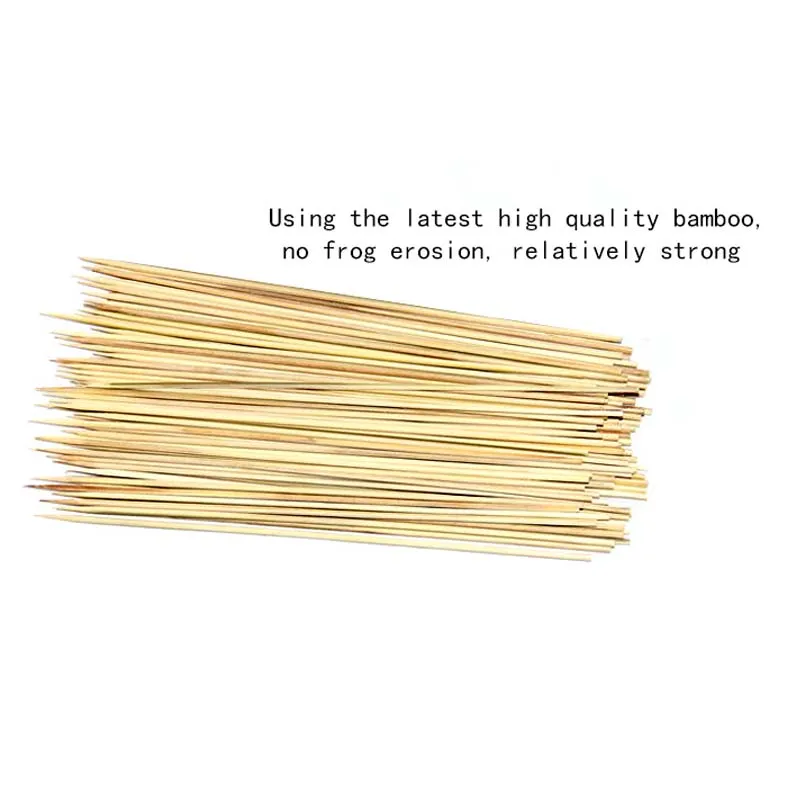 Disposable Wood Sticks Barbecue Tools Natural BBQ Bamboo Skewers for Shish Kabob Grill Fruit vegetable