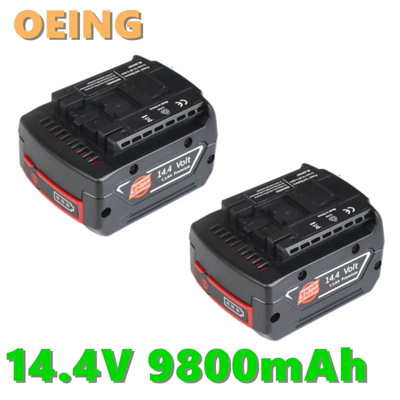 New14.4V 9800 мА/ч Перезаряжаемые Батарея ячейка для BOSCH электродрель отвертка BAT607 BAT607G