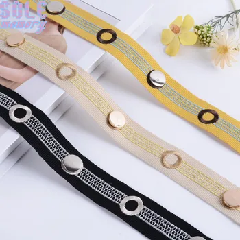 

12M Curtain Lace Fabric Button Ribbon Trim Fringe DIY accessories for Dress Sofa Cushion Pillow Clothing Home Decoration