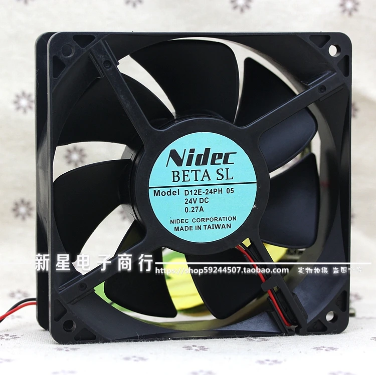 

Original D12E-24PH 05 0.27A 24V 12038 12cm frequency converter cooling fan