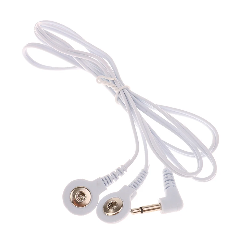 2/4Buttons Electrotherapy Electrode Lead Wires Cable For Tens Massager Connection Cable Massage & Relaxation 2.5/3.5mm banggood dc 3 5mm plug 2 way massage connection electrode wire lead cable replacement digital full body massager