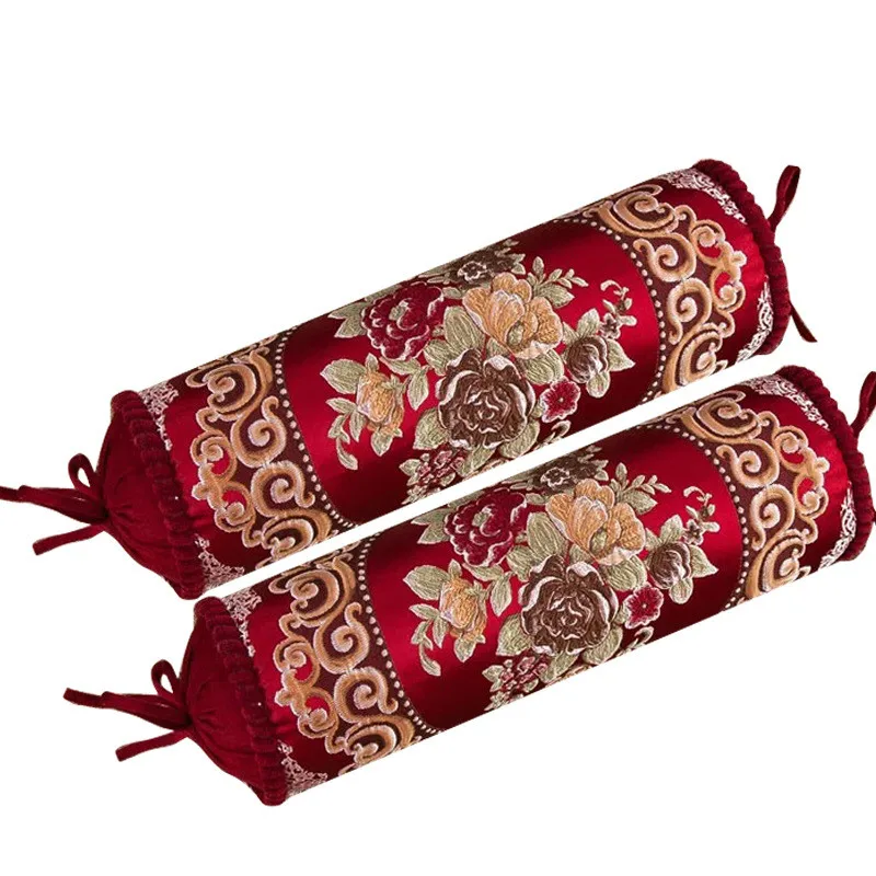 Throw Pillow Cover Cushion Cover Pillow Case 15*50 cm classical cylindrical pillowcase sofa jacquard candy shaped backrest home chair decor waist pillow