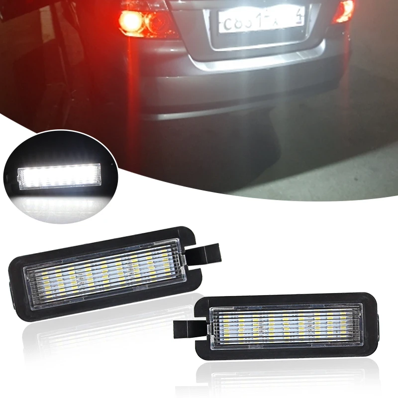 2 Pezzi Luci Targa A LED Bianco 6500K Per Jeep Grand Cherokee/Compass/Patriot, Fiat 500, Dodge Viper, Maserati Levante