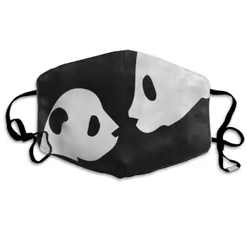 

Cute Panda Black Unique Dust Mouth Mask Reusable Anti-Dust Face Mask Adjustable Earloop Skin Protection