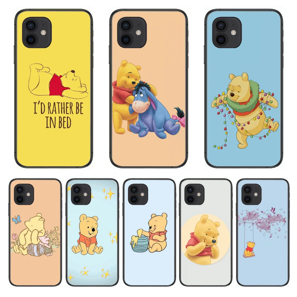 Phone Case Lovely Disney Cartoon Winnie the Pooh Style cover For iphone 12 pro max 11 8 7 6 s XR PLUS X XS SE 2020 | Мобильные