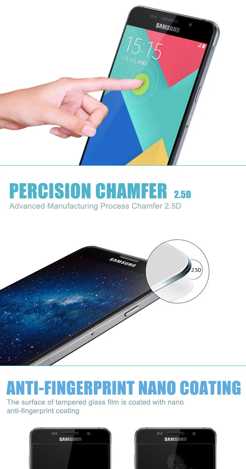 9D защитное стекло на Samsung Galaxy A3 A5 A7 J3 J5 J7 S7 телефон Закаленное стекло Защитная пленка чехол