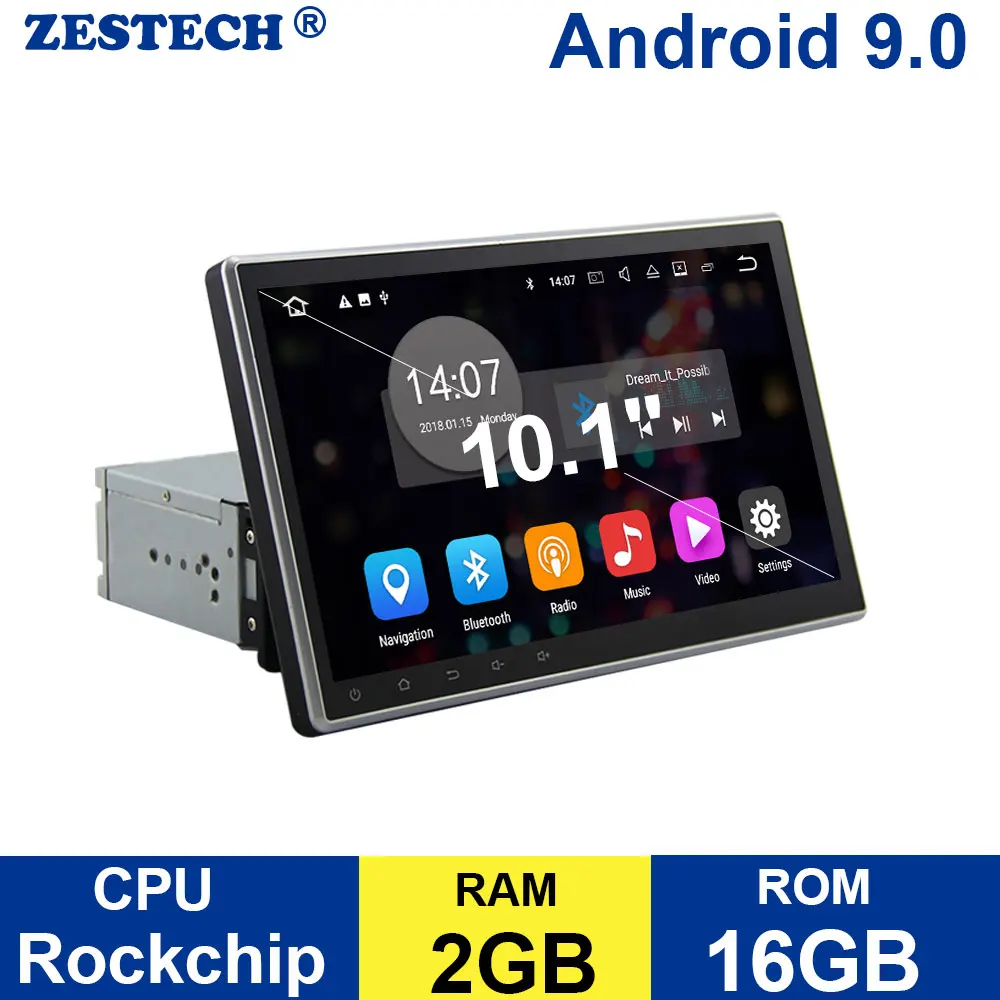 Zetech 1 din 10," Android 9,0 DVD gps навигация автомобиля Универсальный радио для nissan kia toyota hyundai volkswagen радио мультимедиа